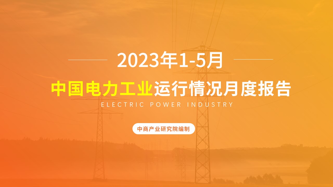 2023年1-5月中國(guó)電力工業(yè)運(yùn)行情況月度報(bào)告（附完整版）